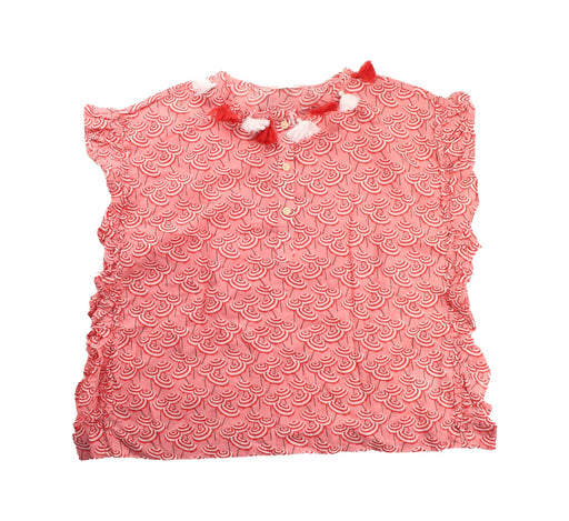 A Peach Sleeveless Tops from Crewcuts in size 6T for girl. (Front View)