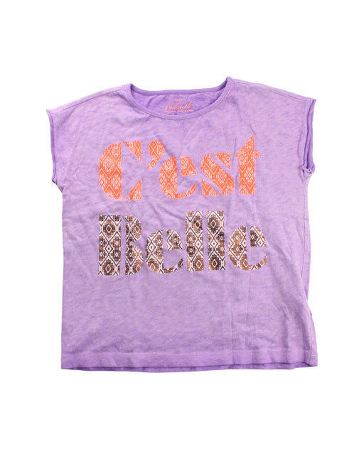 A Purple Sleeveless Tops from Crewcuts in size 6T for girl. (Front View)