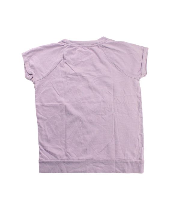 A Purple Short Sleeve Tops from Crewcuts in size 6T for girl. (Back View)