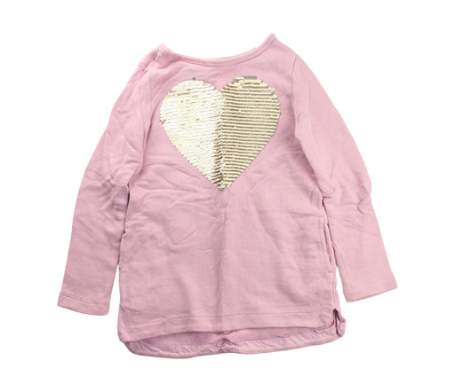 A Pink Crewneck Sweatshirts from Crewcuts in size 6T for girl. (Front View)