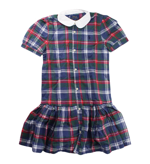 A Multicolour Short Sleeve Dresses from Polo Ralph Lauren in size 6T for girl. (Front View)