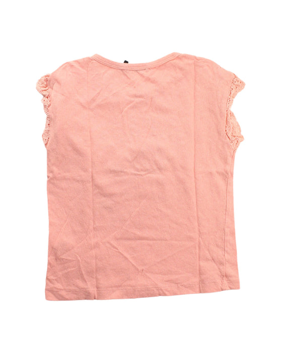 A Peach Sleeveless Tops from IKKS in size 8Y for girl. (Back View)
