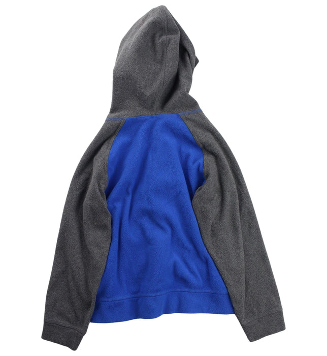 A Blue Zippered Sweatshirts from The North Face in size 5T for boy. (Back View)