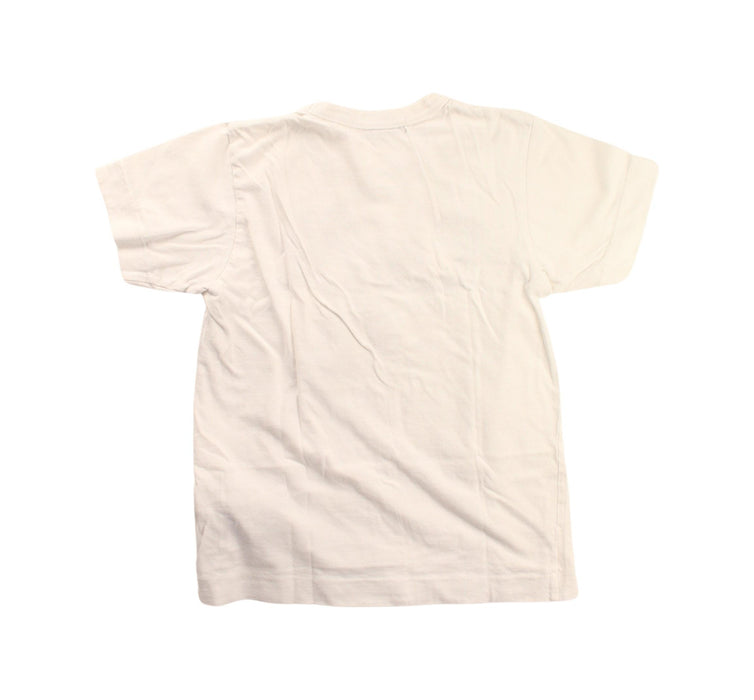 A Ivory Short Sleeve T Shirts from Comme des Garcons in size 10Y for girl. (Back View)