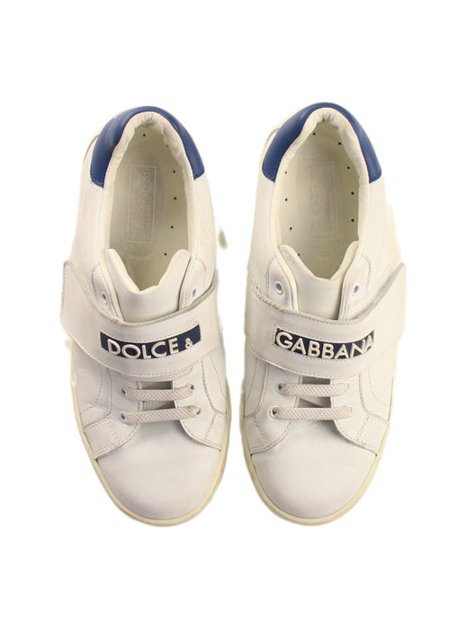 A White Sneakers from Dolce & Gabbana in size 10Y for boy. (Back View)