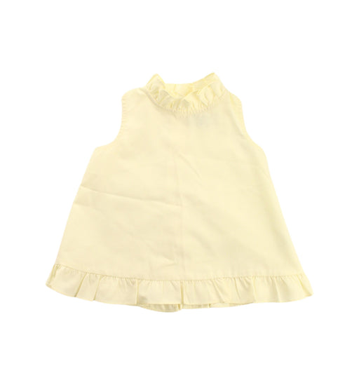 A Yellow Sleeveless Dresses from Sea Apple in size 2T for girl. (Front View)