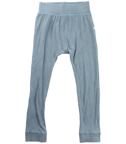 A Blue Sweatpants from Mori in size 4T for girl. (Front View)