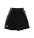 A Black Shorts from Under Armour in size 5T for boy. (Front View)
