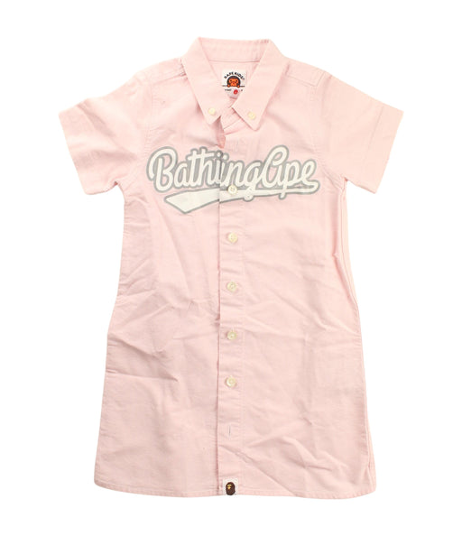 A Pink Short Sleeve Dresses from Bape by A Bathing Ape in size 2T for girl. (Front View)