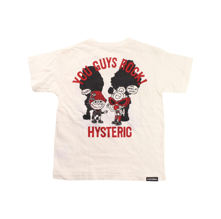 A White Short Sleeve T Shirts from Hysteric Mini in size 4T for boy. (Back View)