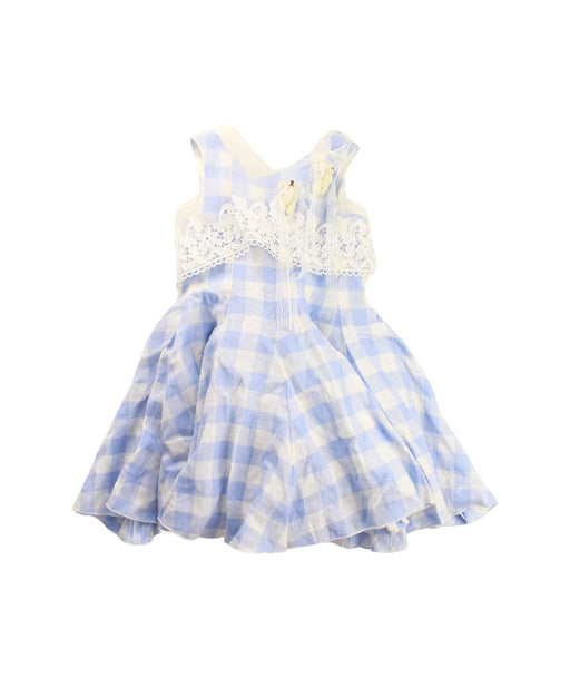 A Blue Sleeveless Dresses from Nicholas & Bears in size 12-18M for girl. (Front View)