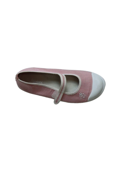 A Pink Flats from Jacadi in size 9Y for girl. (Front View)