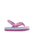 A Purple Flip Flops from Reef in size 12-18M for girl. (Front View)