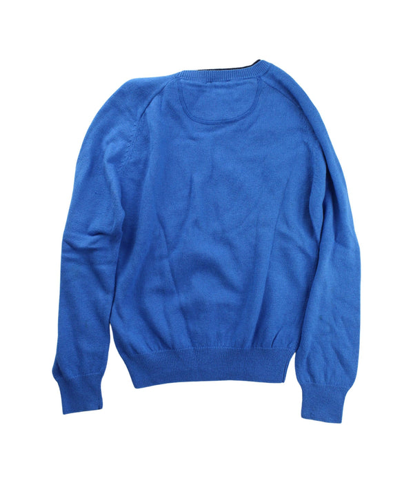 A Blue Knit Sweaters from Jacadi in size 8Y for boy. (Back View)