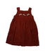 A Red Sleeveless Dresses from Little Green Radicals in size 4T for girl. (Front View)