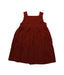 A Red Sleeveless Dresses from Little Green Radicals in size 4T for girl. (Back View)