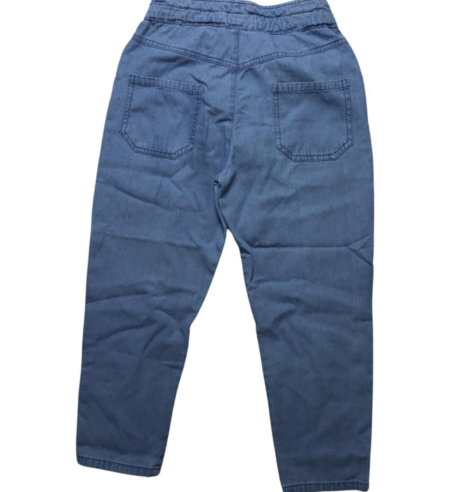 A Blue Casual Pants from Excuse My French in size 8Y for girl. (Back View)