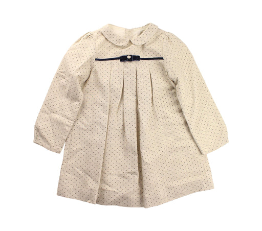 A Beige Long Sleeve Dresses from Purete du... Bebe in size 4T for girl. (Front View)