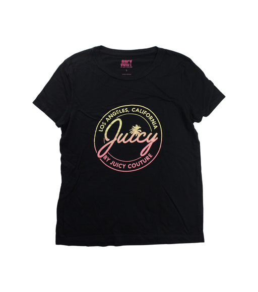A Black Short Sleeve T Shirts from Juicy Couture in size 12Y for girl. (Front View)