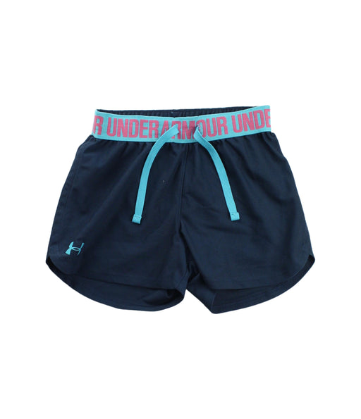 A Blue Shorts from Under Armour in size 10Y for boy. (Front View)