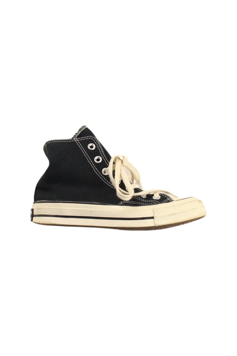A Black Sneakers from Converse in size 11Y for boy. (Front View)