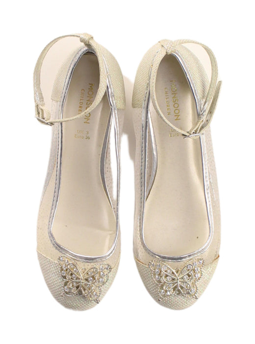 A White Flats from Monsoon in size 11Y for girl. (Back View)