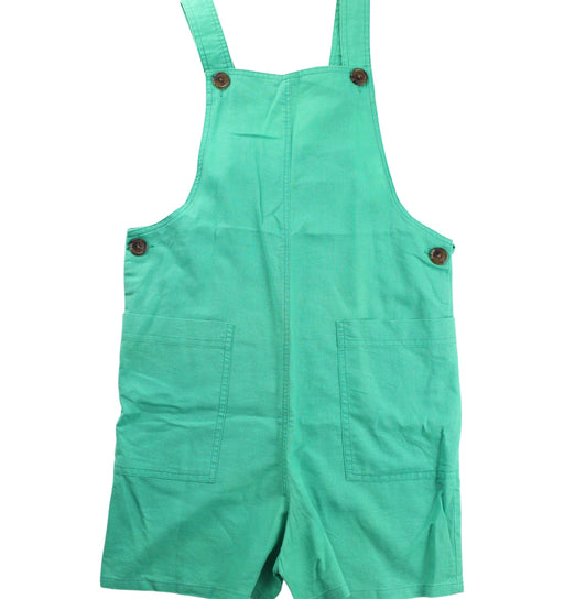 A Green Overall Shorts from Seed in size 9Y for girl. (Front View)