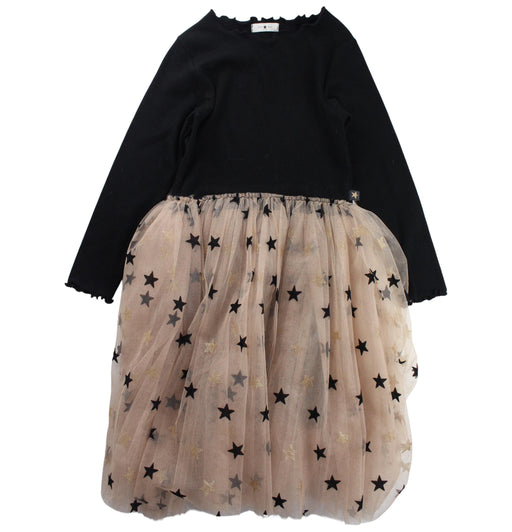 A Beige Long Sleeve Dresses from Petite Hailey in size 8Y for girl. (Front View)