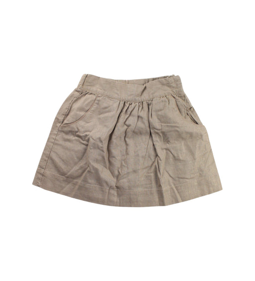 A Beige Short Skirts from Excuse My French in size 6T for girl. (Front View)
