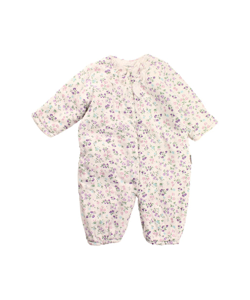 A White Long Sleeve Jumpsuits from Mides in size 3-6M for girl. (Front View)