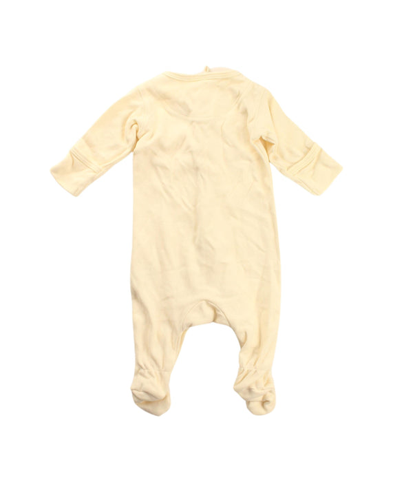 A Yellow Onesies from Quincy Mae in size Newborn for neutral. (Back View)
