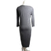 A Grey Nursing Dresses from Isabella Oliver in size S for maternity. (Back View)