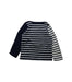 A Black Long Sleeve T Shirts from Petit Bateau in size 4T for girl. (Back View)