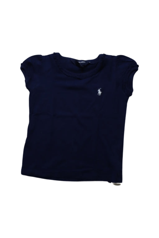 A Navy Short Sleeve T Shirts from Ralph Lauren in size 2T for girl. (Front View)