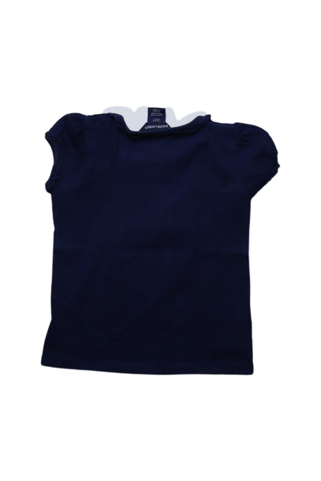 A Navy Short Sleeve Tops from Ralph Lauren in size 2T for girl. (Back View)
