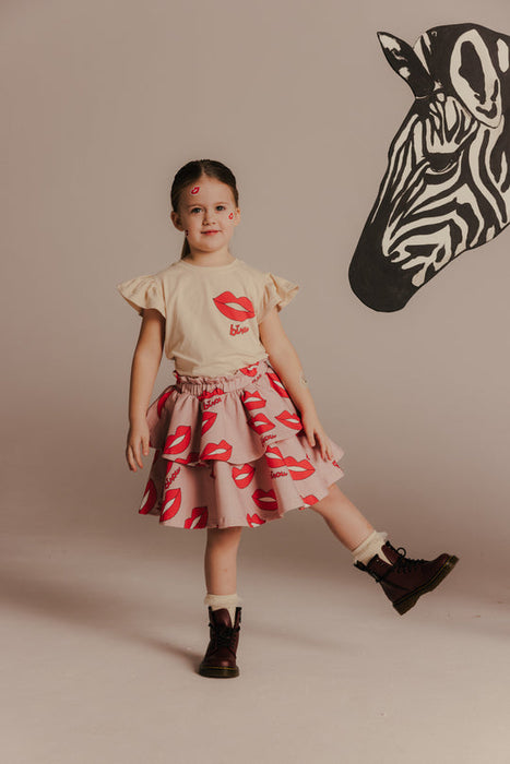 A Beige Short Sleeve Tops from Dear Sophie in size 9Y for girl. 