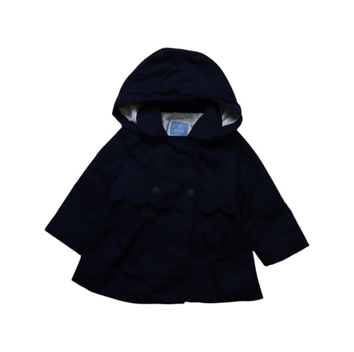 A Black Coats from Jacadi in size 12-18M for girl. (Front View)