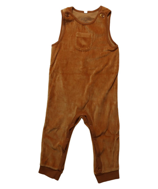 A Brown Sleeveless Jumpsuits from Mori in size 6-12M for girl. (Front View)