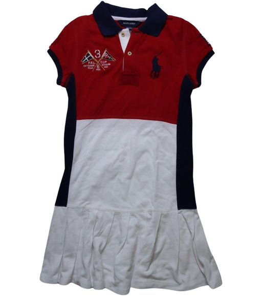A Multicolour Short Sleeve Dresses from Ralph Lauren in size 8Y for girl. (Front View)
