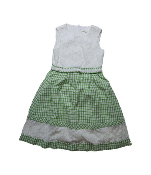 A Green Sleeveless Dresses from Nicholas & Bears in size 8Y for girl. (Front View)