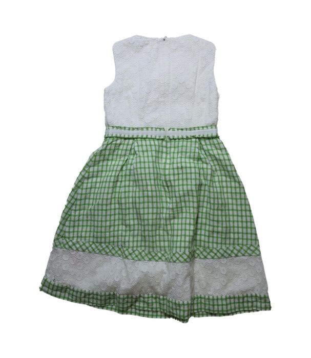 A Green Sleeveless Dresses from Nicholas & Bears in size 8Y for girl. (Back View)