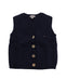A Blue Sweater Vests from Emile et Ida in size 2T for boy. (Front View)