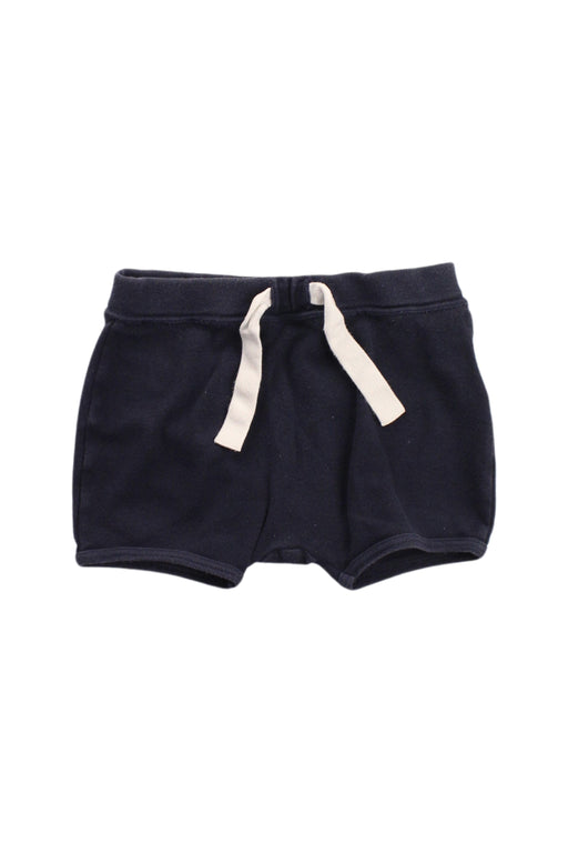 A Blue Shorts from Petit Bateau in size 12-18M for girl. (Front View)