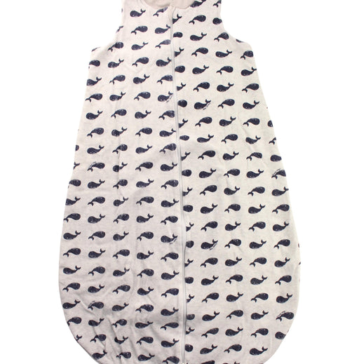 A White Sleepsacs from Petit Bateau in size O/S for neutral. (Front View)