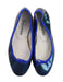 A Blue Flats from Repetto in size 7Y for girl. (Back View)