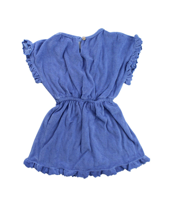 A Blue Sweater Dresses from We Are Kids in size 4T for girl. (Back View)