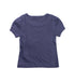 A Purple Short Sleeve Tops from Crewcuts in size 2T for girl. (Back View)