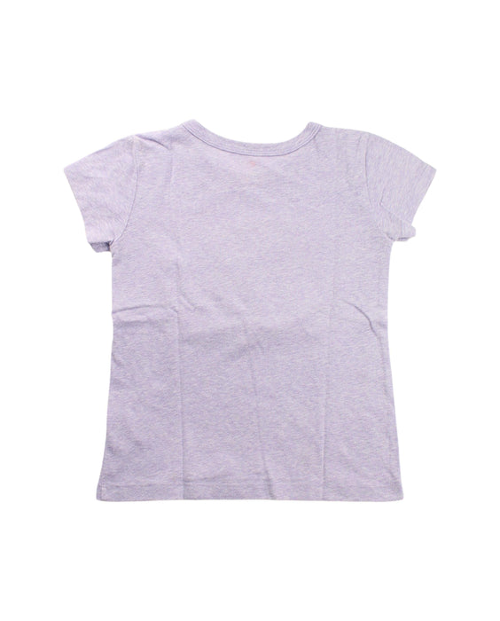 A Purple Short Sleeve T Shirts from Crewcuts in size 4T for girl. (Back View)