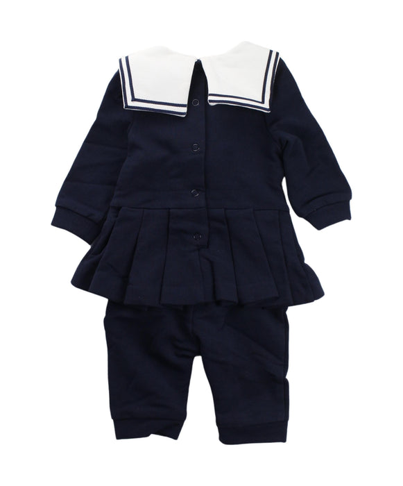 A Blue Long Sleeve Jumpsuits from Nicholas & Bears in size 0-3M for girl. (Back View)