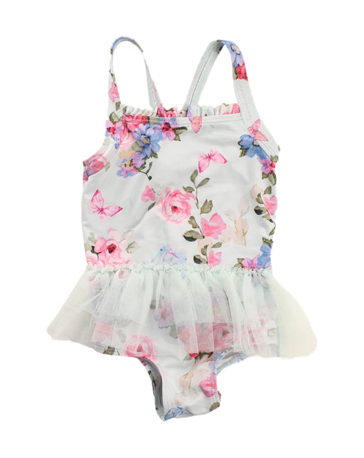 A White Swimsuits from Monsoon in size 18-24M for girl. (Front View)